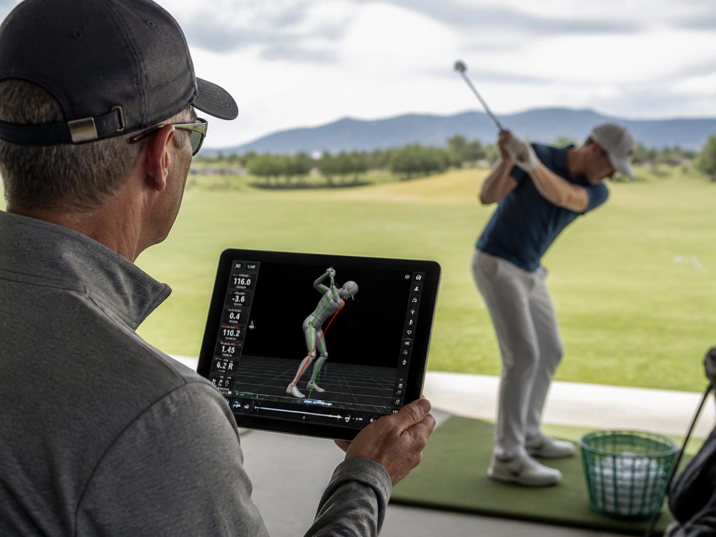 Analyse 3D du swing sur tablette